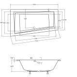 Wanna Do Zabudowy Alvi BS-WAIT150-L 150x85 Emporia