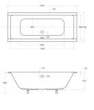 Wanna Do Zabudowy Prima BS-WAQ165 164,5x75 Emporia