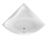 Wanna Narożna 150x150 cm Glamour Biały Połysk WAEX.GLA15WH Excellent