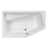 Wanna Narożna Lewa 160x100 cm Vesper Biały Połysk WAEX.VEL16WH Excellent