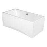 mini: Wanna Prostokątna 150x75 Intro Biały S301-066 Cersanit (2)