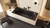Wanna Prostokątna 160x75 cm Oceana Slim Czarny Mat WAEX.OCE16BLMS Excellent