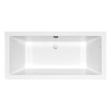 mini: Wanna Prostokątna 160x75 Intro Biały S301-067 Cersanit (1)