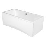 mini: Wanna Prostokątna 160x75 Intro Biały S301-067 Cersanit (2)