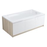 mini: Wanna Prostokątna 160x80 Lewa Smart Biały S301-119 Cersanit (2)