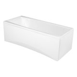 mini: Wanna Prostokątna 170x75 Virgo Biały S301-045 Cersanit (2)