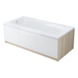 mini: Wanna Prostokątna 170x80 Prawa Smart Biały S301-116 Cersanit (2)