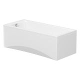 mini: Wanna Prostokątna 180x80 Korat Biały S301-295 Cersanit (2)