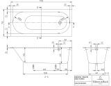 Wanna Prostokątna Oberon 170x75 Weiss Alpin UBQ170OBE2V-01 Villeroy&Boch