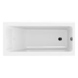 mini: Wanna Prostokątna Slim 160x75 Crea Biały S301-225 Cersanit (1)