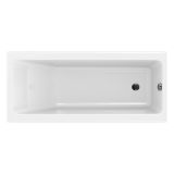 mini: Wanna Prostokątna Slim 170x75 Crea Biały S301-226 Cersanit (1)