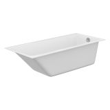 mini: Wanna Prostokątna Slim 170x75 Crea Biały S301-226 Cersanit (2)
