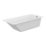 mini: Wanna Prostokątna Slim 180x80 Crea Biały S301-227 Cersanit (2)