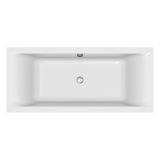 mini: Wanna Prostokątna Slim 180x80 Larga Biały S301-306 Cersanit (1)