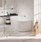 Wanna Przyścienna Oberon 2.0 180x80 Weiss Alpin UBQ180OBR9CD00V-01 Villeroy&Boch