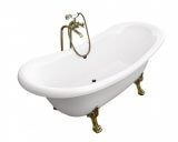 Wanna Wolnostojąca Amelia Łapy Chrom 190x77 Besco