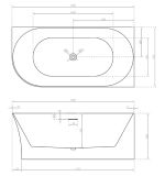 Wanna Wolnostojąca Narożna Prawa Molly M 160x78 TW-7790R-1600 Emporia