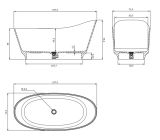 Wanna Wolnostojąca Neo Biały 158x72 NEO158SWWBP Omnires