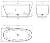 Wanna Wolnostojąca Neo Biały Mat 158x72 NEO158WWBM Omnires
