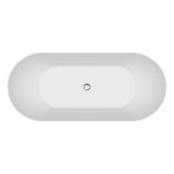 mini: Wanna Wolnostojąca Owalna 180x80 Inverto Biały S301-372 Cersanit (2)