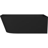mini: Wanna Wolnostojąca Przyścienna Z Kompozytu Mineralnego Prawa Nuvio Black Matt NUVIO-0003P-36 Emporia (2)