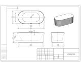 Wanna Wolnostojąca Rio 150x75 Biała WS203L-1500 Emporia