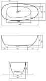Wanna Wolnostojąca Xara Wax-160-Bww 160x75 Blue Wave Besco