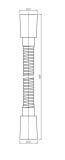 Wąż Prysznicowy 125 cm Miedź Szczotkowana Y 022-XCPB Omnires