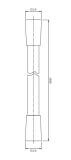 Wąż Prysznicowy 150 cm Czarny Mat Y 028BL Omnires