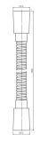 Wąż Prysznicowy 150 cm Miedź Y 029CP Omnires