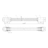 Wąż Prysznicowy 1500 mm PVC Złoty Szczotkowany PVD 040100GN-P Emporia