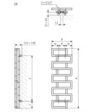 Grzejnik Bookie RAL9005SOFT Zx 169,5x40 WGBUK165040KS95ZX Terma