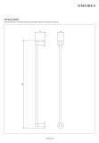 Wieszak Na Ręcznik Modern Project 40 cm Mosiądz Szczotkowany MP60214BSB Omnires