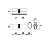 Wkładka Do Zamka Wilka 40/45 + 40/45G Klasa B