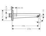 Wylewka Wannowa Logis Czarny Mat 71410670 Hansgrohe