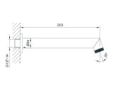 Wylewka Wannowa Ori Złoty Szczotkowany PVD 080160GN-P Emporia