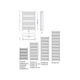 Grzejnik Łazienkowy Stick 1100x400 White Silk C35 Instal Projekt