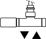 Zawór Lewy Zespolony Termostatyczny Kątowy z Rurką zanurzeniową GZ 1/2