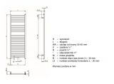 Grzejnik Vision Black Mat QV120-050-05 Zehnder