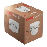 Zestaw 3w1 Miska WC Podwieszana Rimless Compacto 490x370 mm + Deska WC Wolnoopadająca + Podkładka Akustyczna Kartell Biały H8663330000001 Laufen