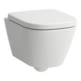 Zestaw 3w1 Miska WC Podwieszana Silent Flush Compacto 490x360 mm + Deska WC Wolnoopadająca + Podkładka Akustyczna Meda Biały H8661130000001 Laufen