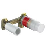 Zestaw Bateria Umywalkowa Ścienna + Element Podtynkowy Złoty Szczotkowany 38244N076+38243 Kludi