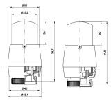 Zestaw Termostatyczny Zintegrowany Twins All In One Lewy Czarny ATSGS0224CFK/L(PEX) Varioterm