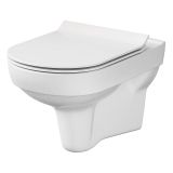 Zestaw Miska WC CleanOn Z Deską City Biały K701-143 Cersanit