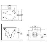 Zestaw Miska WC Wisząca Rimless Oceano.2 Z Deską Wolnoopadającą OC013+OC007S Althea