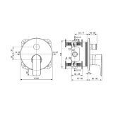Zestaw Natryskowy Connect Air Z Deszczownicą Chrom A7574AA Ideal Standard
