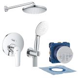 Zestaw Natryskowy Eurosmart Chrom PGC-15.1 + Element Podtynkowy Grohe