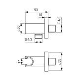 Zestaw Natryskowy Termostatyczny Ceratherm Z Deszczownicą Chrom A7572AA Ideal Standard