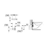 Zestaw Odpływowy Do WC 37311K00 Grohe