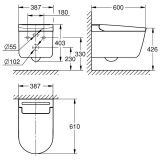 Zestaw Podtynkowy Z Toaletą Myjącą PGC-19.1 SENSIA + Rapid SLX 36507SH0+39598000 Grohe